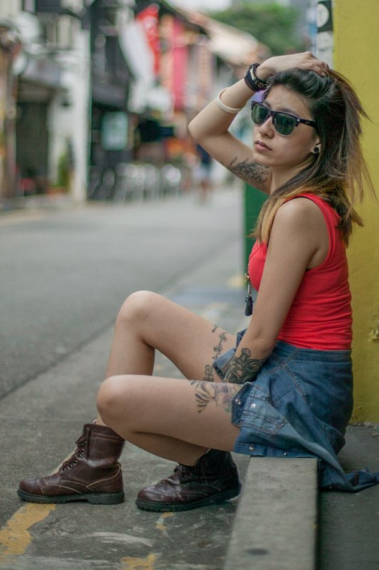 Cheryl in Haji Lane