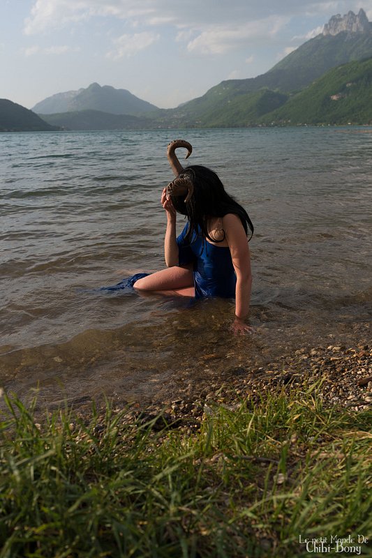 Morrigane dans l'eau